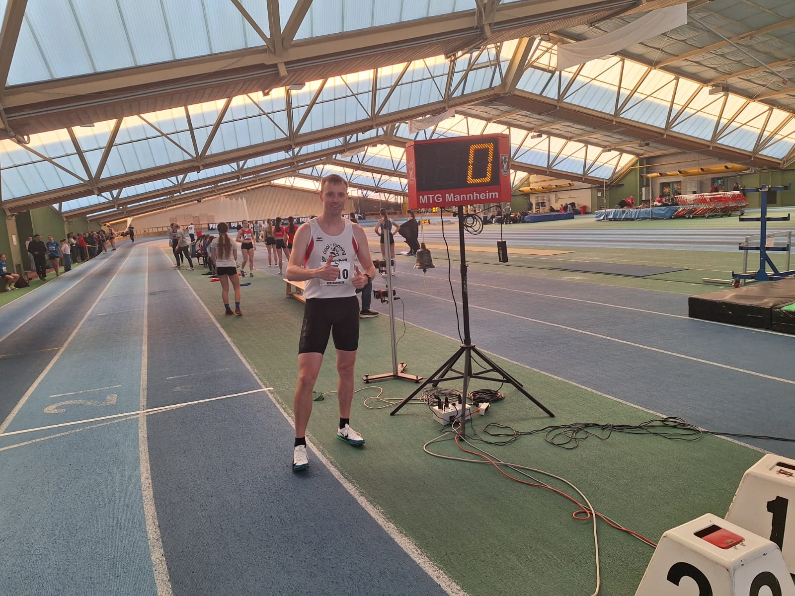 Toller Einstand von Markus Fritzsche beim Hallensportfest in Mannheim