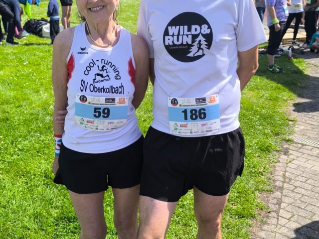 2 Starter vom Laufteam SV Oberkollbach beim 10. Riedlauf in Merklingen (Weil der Stadt)