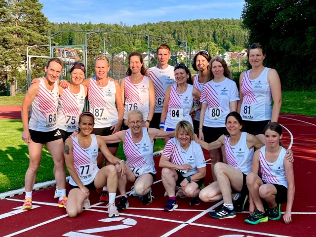Das Laufteam vom SV Oberkollbach mit neuem Outfit beim Stammheimer Läuferabend