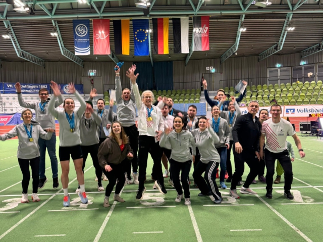 Top Teamleistung des Laufteams vom SV Oberkollbach bei den Baden-Württembergischen Hallenmeisterschaften der Masters