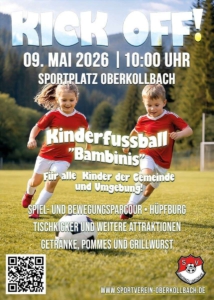 Kinder dürfen sich auf tolles Programm beim Spielfest am 09. Mai auf dem Sportgelände in Oberkollbach freuen