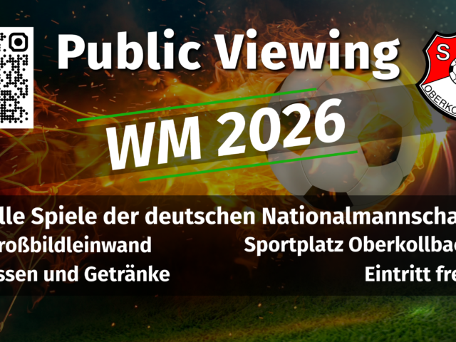 Tolle Atmosphäre beim „Public-Viewing“ in Oberkollbach